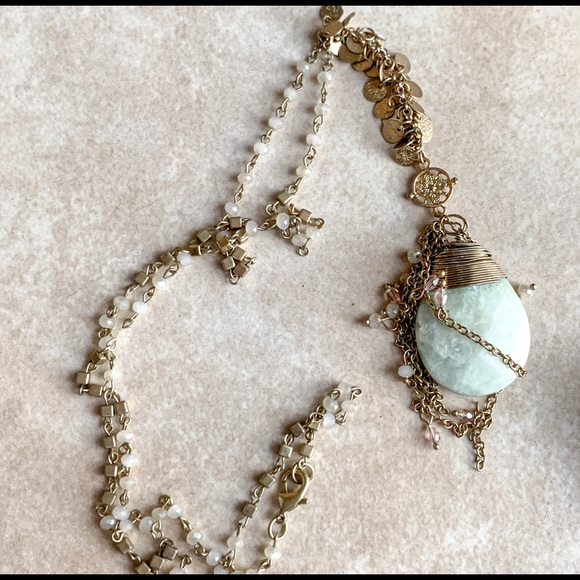 ❌SOLD❌Mint Earrings and Matching Necklace - Picture 4 of 5